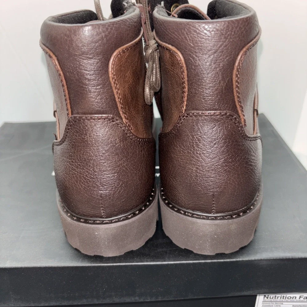 Nick Graham Size 8 Zip/lace Up‎ Barkley Brown Boots